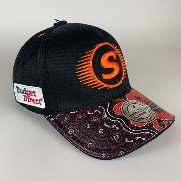 Perth Scorchers Twenty20 Black Orange Mitchell & Ness Snapback Hat New - Picture 3 of 7